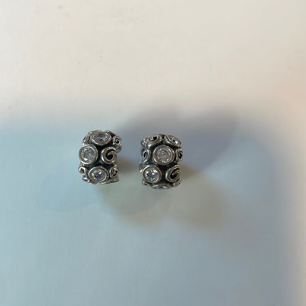 2 Pandora Sterling Silver Spacer Charms